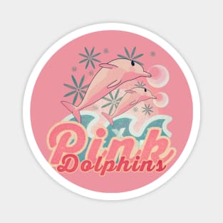 Pink dolphins Magnet